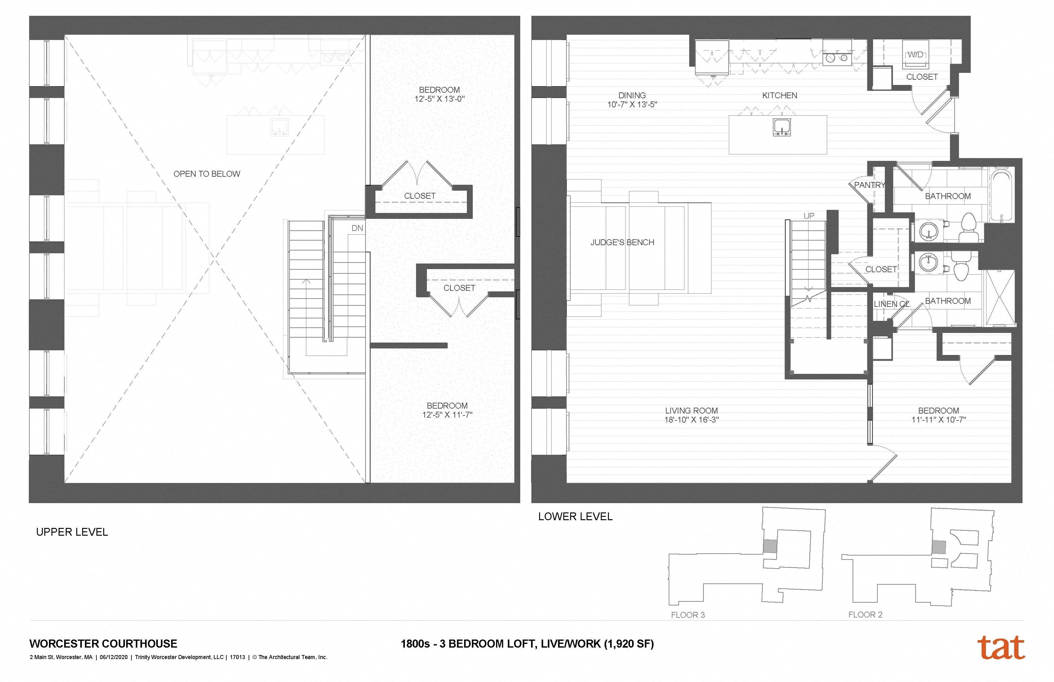 Floor Plans Apartments In Worcester, MA Courthouse Lofts